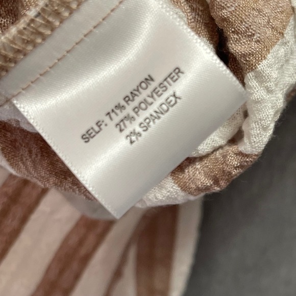 Jane + Delancey Button Front Shirt Women 3X Roll Tab Seersucker Coastal Preppy - Picture 5 of 9